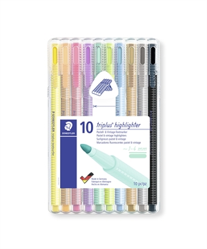 Staedtler Długopis Podkreślający Textsurfer Triplus pastel, zestaw (10)